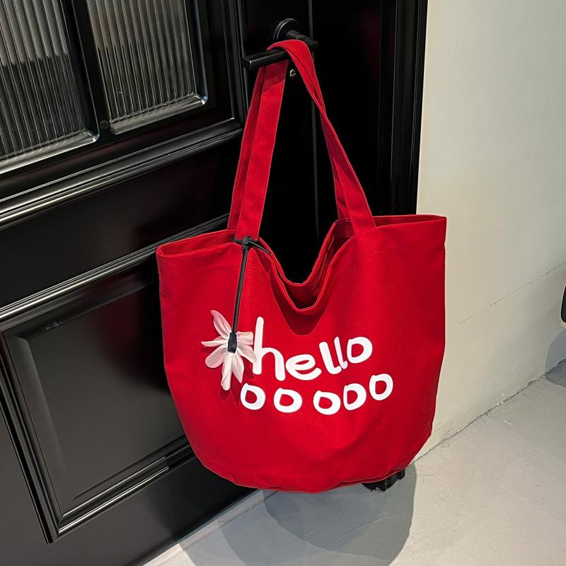 A Large-capacity Bag for Girls A Versatile Summer Casual Single-shoulder Shopping Bag and A Class Tote Bag