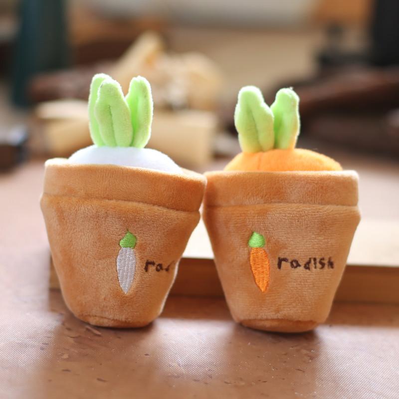 Roztomilý roztomilý mrkevový králíček přívěsek plyšová hračka panenka květináč králík školní taška závěsná dekorace klíčenka