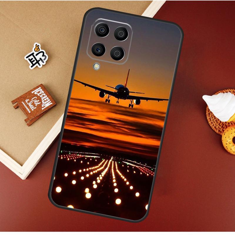 Airplane Plane Aircraft Case For Samsung Galaxy M55 M35 M15 M56 M36 M16 M06 M31 M13 M33 M53 M12 M32 M52 M14 M34 M54