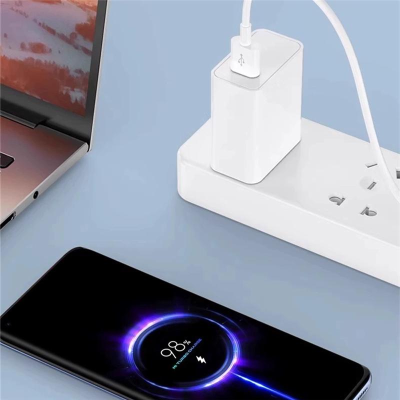 US 6A 67W Turbo Fast Wall Charger For Xiaomi 10 11 12 13T Redmi Note 9 10S 11T 12 POCO F5 X3 X4 X5 Pro Type-C USB Charging Cable