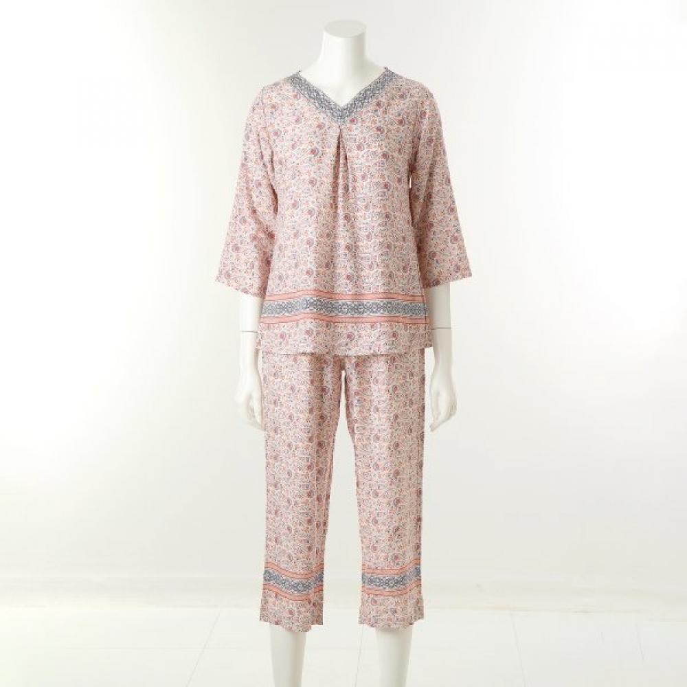 Wacoal Rayon Border PaiSley Print Women S Loungewear Set wpa380wS Wpa380wp