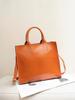 Cowhide Women'S Bag Oil Wax Leather Vegetable Tanned Leather Retro High-End Tote Bag Large Bag Briefcase 8199