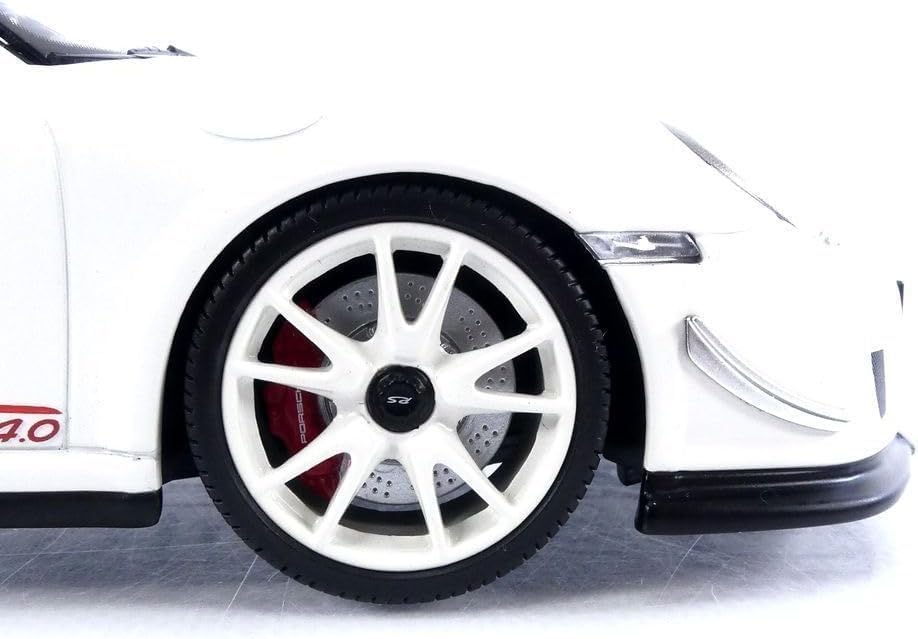 Maisto Porsche 911 GT3 RS4.0 White 1/18 Scale Special Edition Model with Opening Doors and Opening Hood, Diecast Car