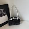 New Ladies Pillow Shaped Fashion Single Shoulder Bag Semi-Circle Bright Surface Casual Women's Bag