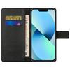For iPhone 16 Pro Case Wallet Card Slots Leather Phone Cover Litchi Texture