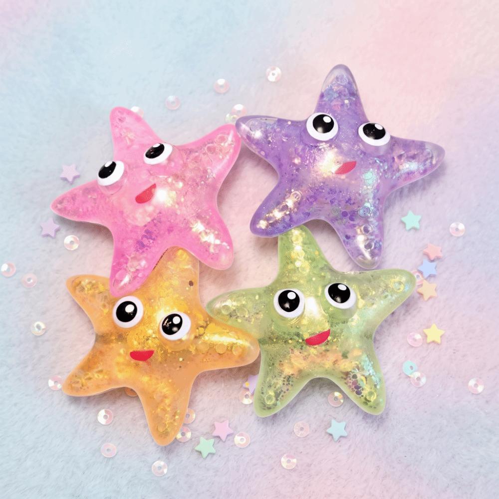 Color Change Starfish Squeeze Toy Crystal Starfish Slow Rebound Toy  Birthday Party Favors
