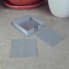 2Pcs Sticky Note Dispenser Holders High Durability Smooth Edge Burr Free Multifunctional Sticky Note Holder with Stencil