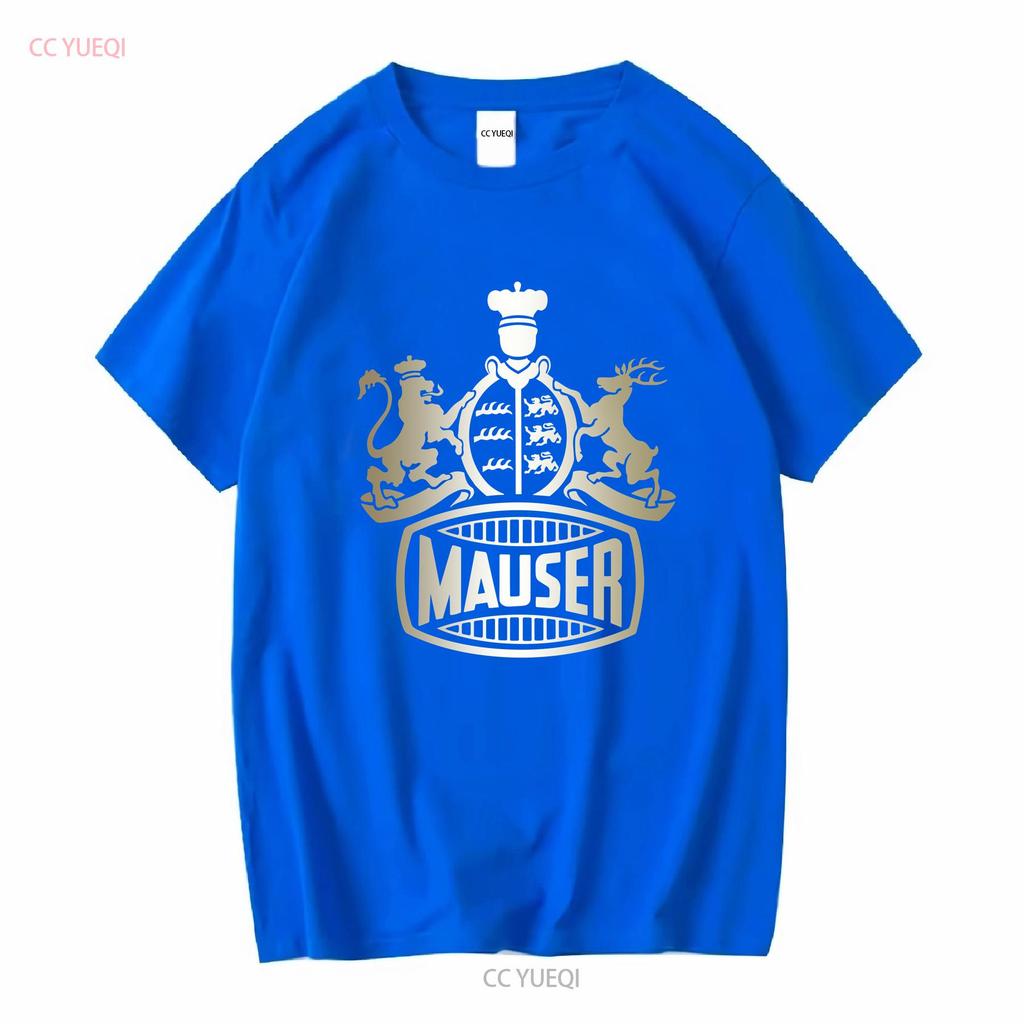 Mauser Feuerwaffen T-Shirt Deutsche Waffen k98 WW1 WW2 Logo Herren Waffe Deutschland lang- oder kurzärmlig Vintage Gewaschen homme