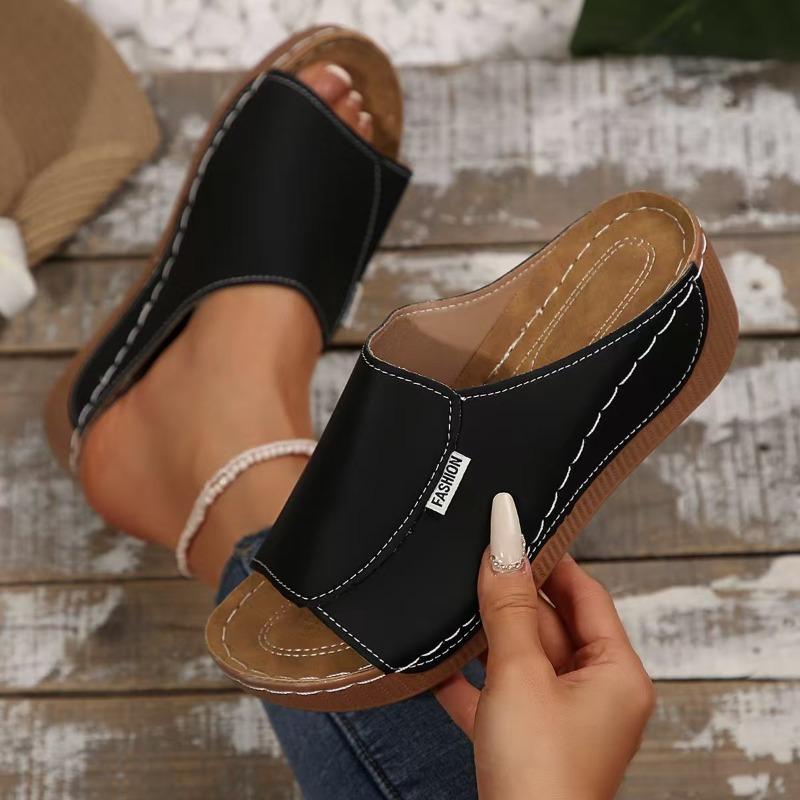 Women’s Platform Open-Toe Slide Sandals Minimalist Summer Shoes