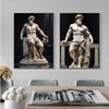 Stone Gold Statue Muscular Greek God Statue Prints Poster Canvas Painting Modern Wall Art Picture Living Room Bedroom Home Decor