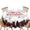 New Christmas Printed Tablecloth Waterproof and Easy To Maintain Dining Table Cloth Festive Atmosphere Beautification Decoration