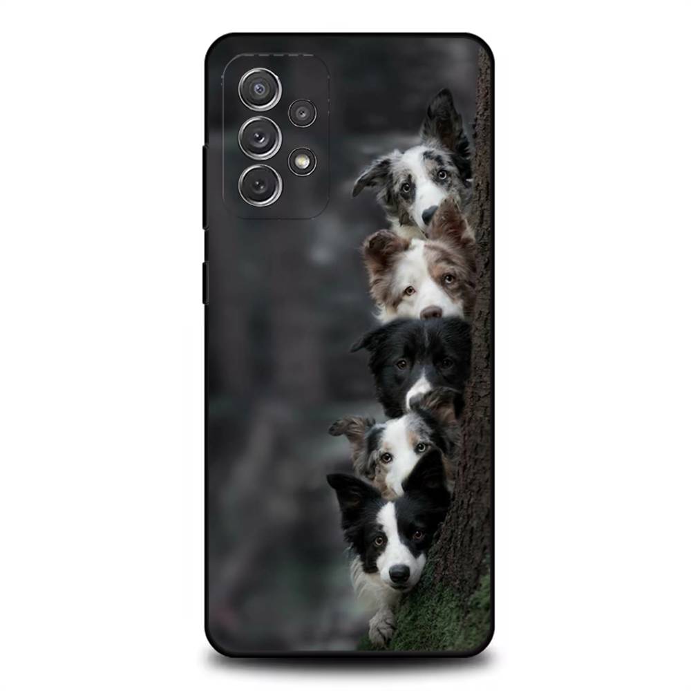 Border Collie Dog Phone Case For Samsung S25,S24,S21,S22,S23,S30,Ultra,S20,Plus,Fe,Lite,Note,10,9,5G Black Cover