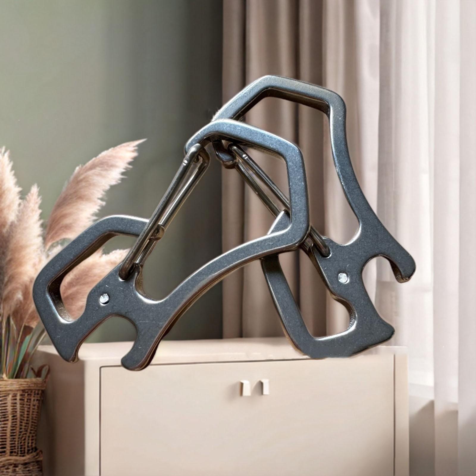 

Инопланетная пряжка Пряжка для скалолазания из нержавеющей стали Пряжка для быстрого подвешивания One Size белый