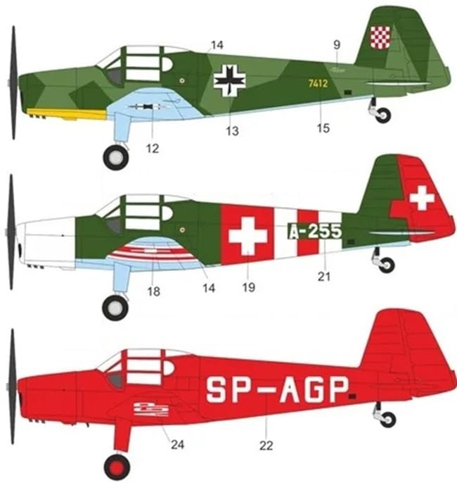 KP Model Bu181 Plastic Model Kit KPM0511 1/72 Bücker Swiss-Polish (Airplane)