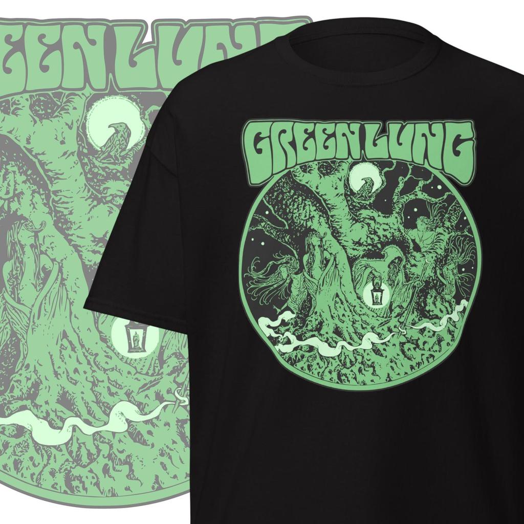 T-shirt Green Lung Merchandising Vintage Band Stoner Rock Abbigliamento Rock Retrò