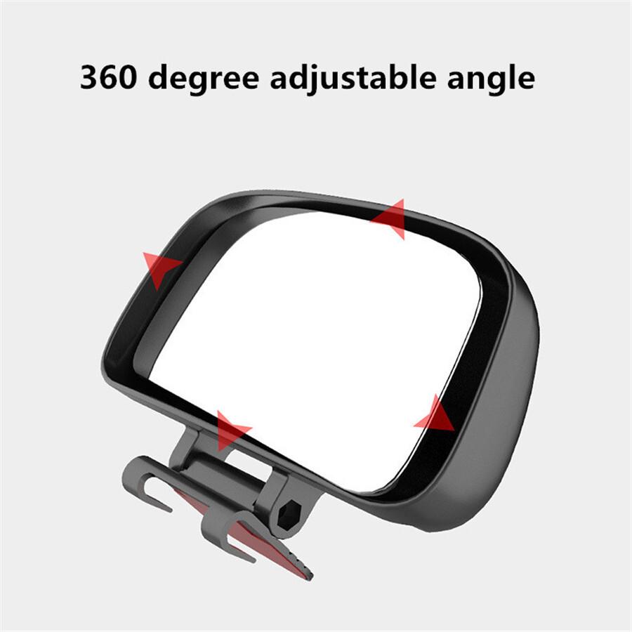 Adjustable Wide Angle Auxiliary Rearview Mirror Car Blind Spot Side Mirrors Snap