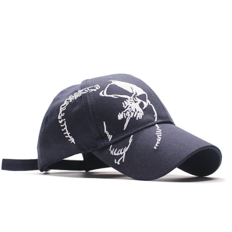 Popular old skull baseball cap washed full hat edged sun hat men's and women's new baseball caps
