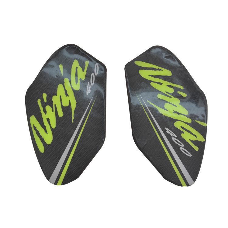 Decalcomanii tip os de pește din fibră de carbon și autocolante pentru rezervorul de combustibil Kawasaki Ninja 400