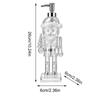 Christmas Character Shaped Soap Dispenser Acrylic Clear Refillable Reusable Christmas Nutcracker Sink Soap Dispenser Bottle