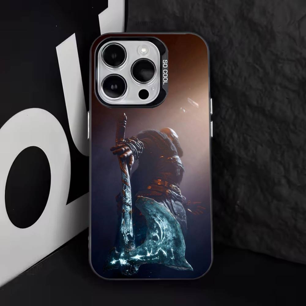 Game G-God of W-War Phone Case For iPhone 17,16,15,14,13,12,11,Pro,Max,Plus,E,Air,Mini Black Tpu Cover