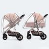 Universal Kinderwagen Regen Abdeckung Baby Auto Wetter Wind Sonnenschutz Transparent Atmungsaktive Trolley Regenschirm Regenmantel Zubehör