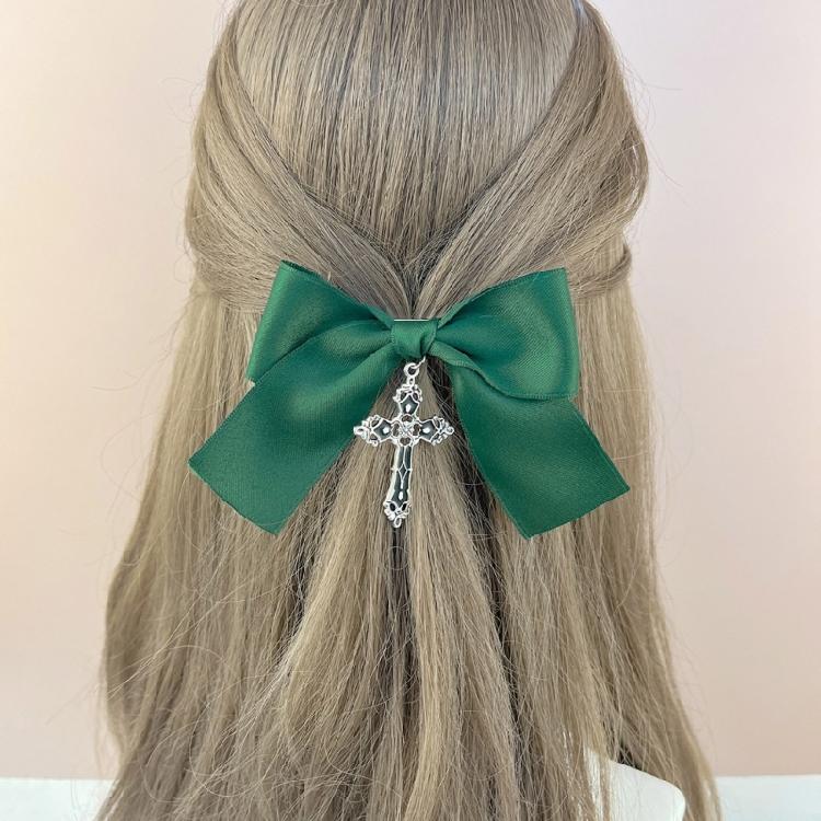 Schleifen-Haarspangen Goth-Schleifen-Haarspangen Entenschnabel-Haarspangen für Mädchen und Frauen