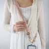 Long Phone Lanyard with Pearl Pendant - Anti-Loss Strap Clip, 2 Small Ropes, Multiple Colors Available
