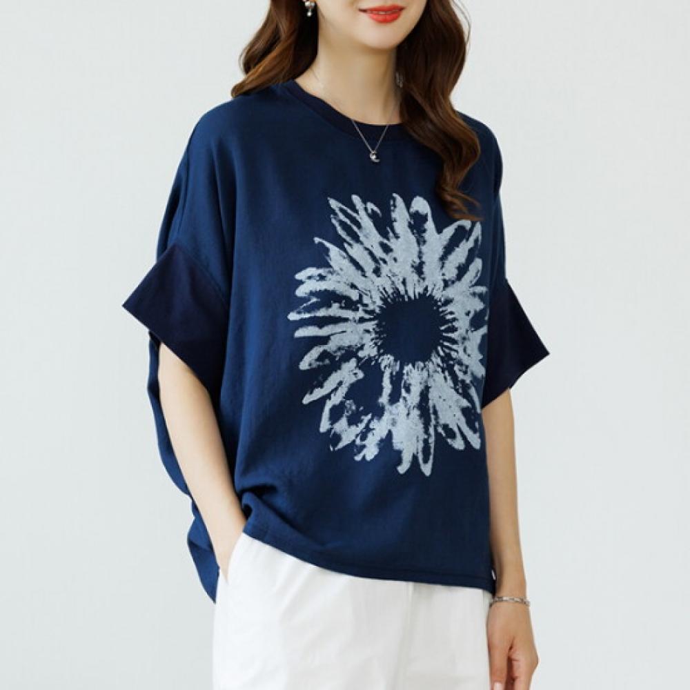 Dedra Marie Linen T shirT  Up To 88 Size  Tbd3477