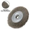 1* Wire Wheel Brush 16mm Hole 1pc 5inch Abrasive Bench Crimped