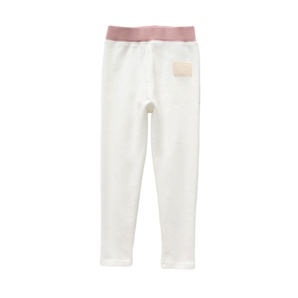 

Зимние утепленные леггинсы для маленьких девочек, брюки с эластичной резинкой на талии, брюки с базовым слоем, теплые термоколготки, узкие брюки 130