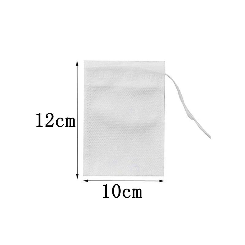 100pcs Tea Bags Non-woven Fabric Tea Filter Bags for Spice Tea Infuser with Heal Seal Disposable Seal Spice Filters Teabags