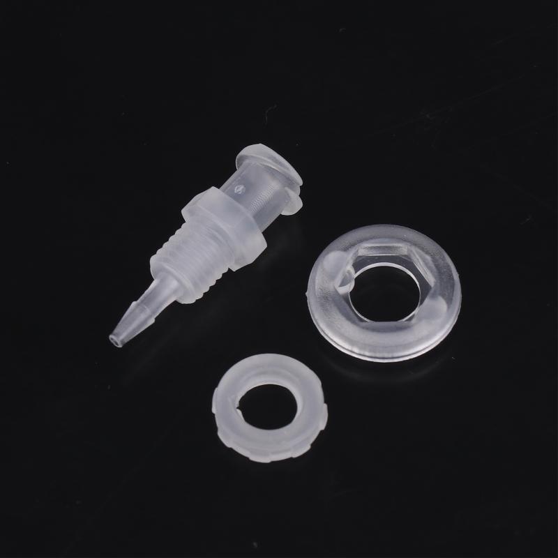 Luer Lock Adapter Straight Through Plate Pp Plastic Air Valve Pipe Subpackaging Instrument Syringe Air Tube Adapter