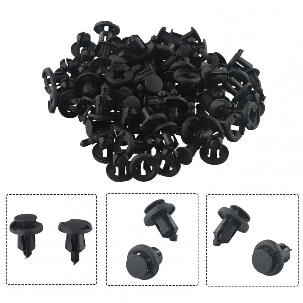 Nylon Bumper Retainer Clips Rivets Black Replacement Screw Accessories