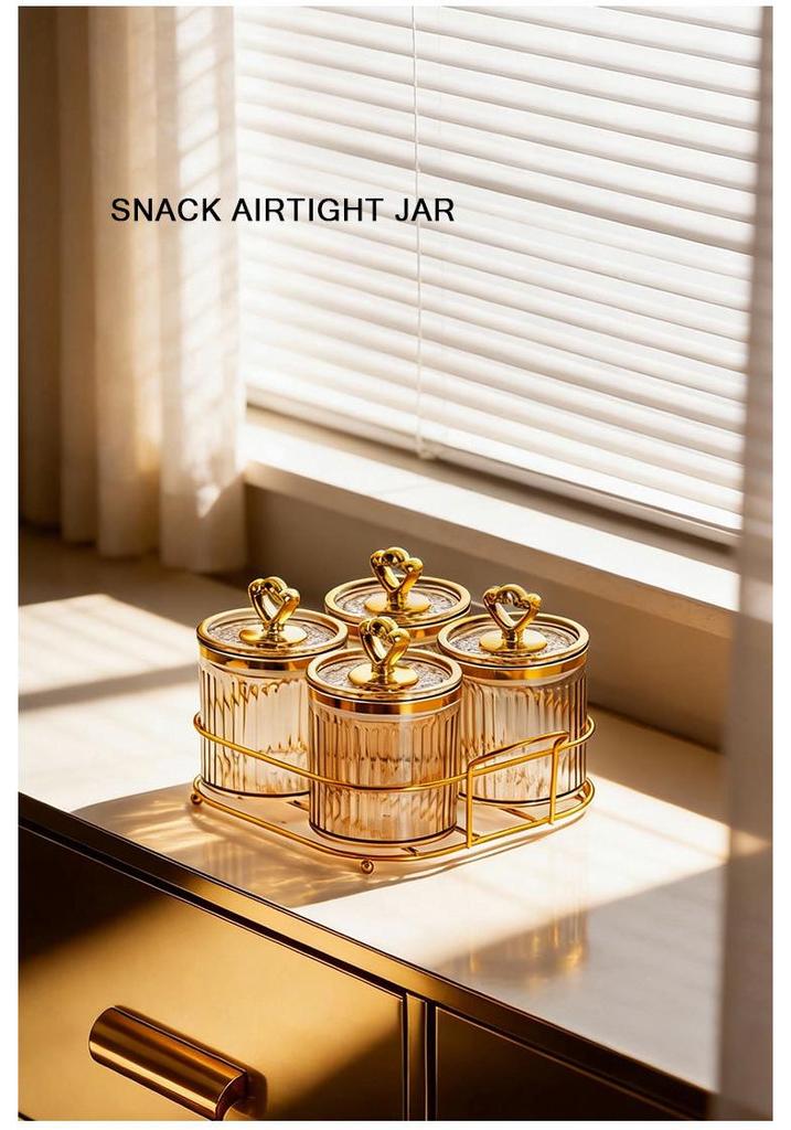 Thickened Food-Grade Jar Set with Lid for Snacks & Dried Goods Storage