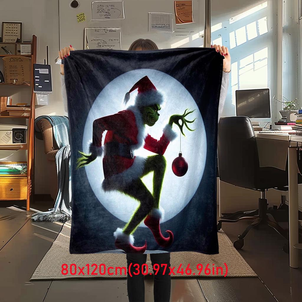 Christmas Gift Comedy Movie How the Grinch Stole Christmas blanket home warming, four season bed decoration sofa cover flannel throwing blanket K16