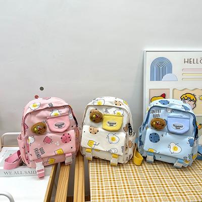 Children's Bag Cartoon Cute Girls Backpack Going Out Ultra-light Baby Backpack Kindergarten Class Boys Schoolbag