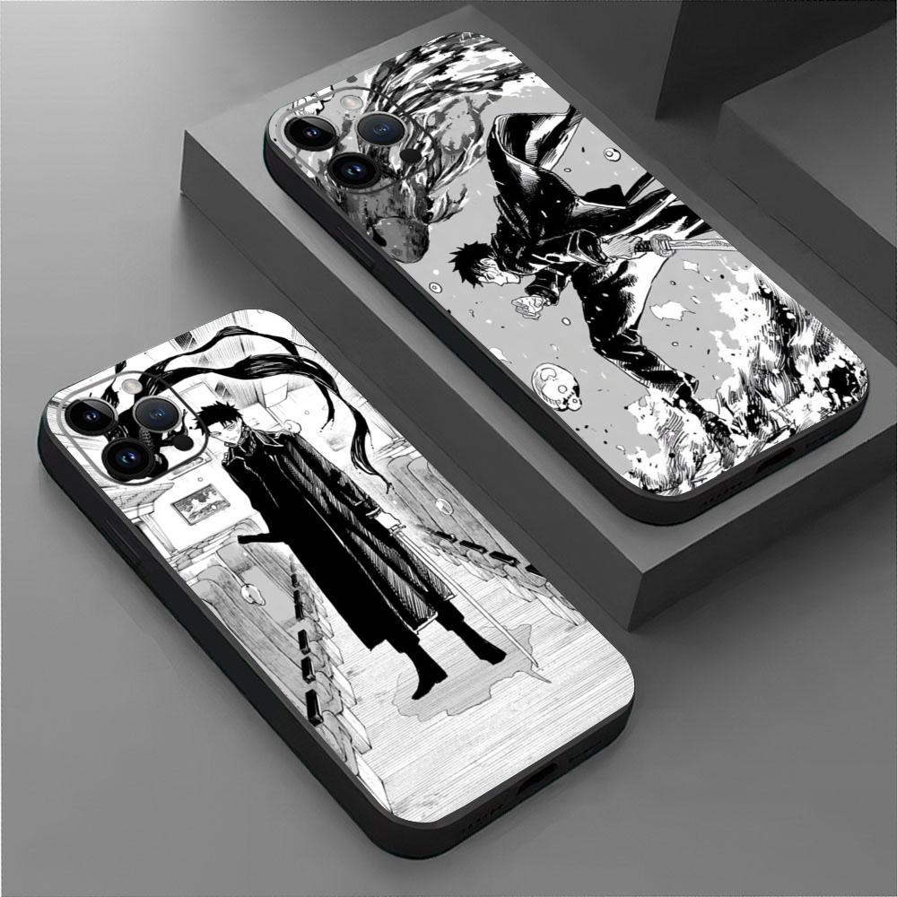 Korean Comics Kagurabachi Chihiro Phone Case For iPhone 16 15 14 13 12 11 Plus Mini Pro Max Soft Black Shockproof Cover