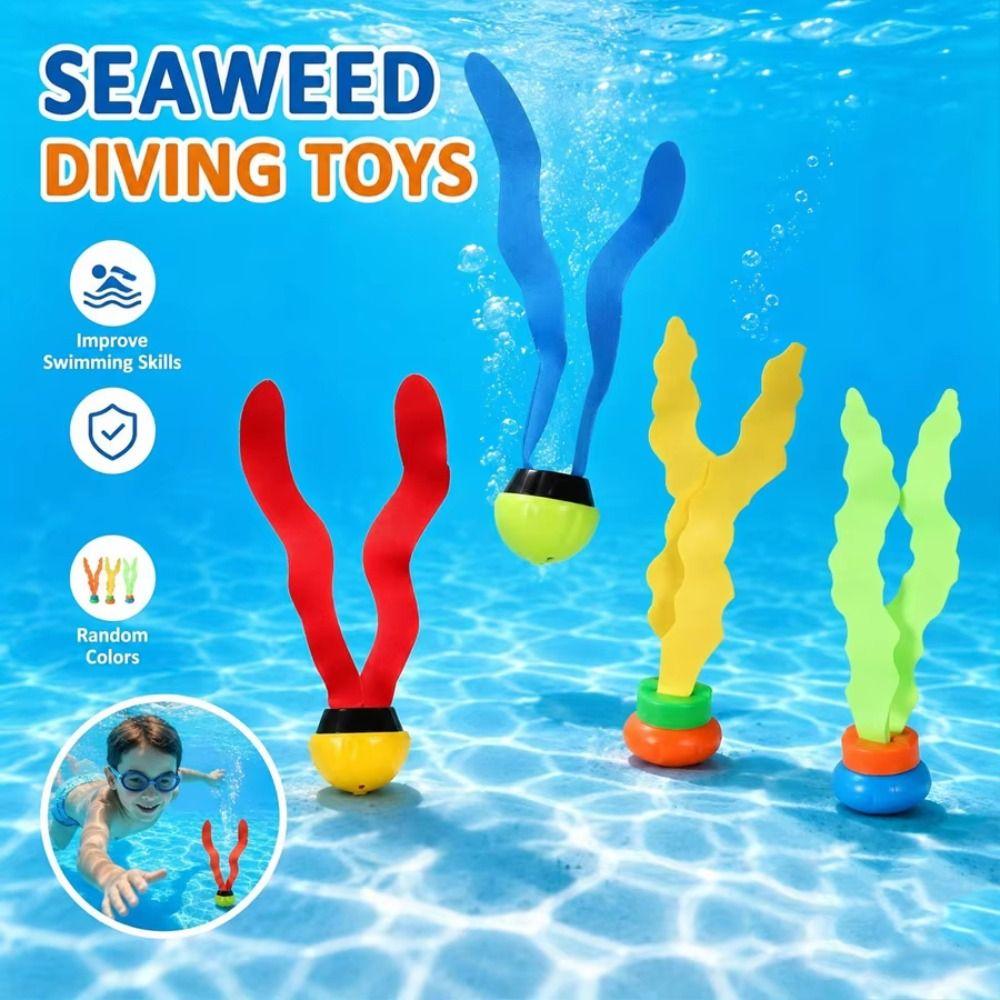 3PCS Bright Colors Diving Seaweed Toys Underwater Training Toys  For Boys Girls