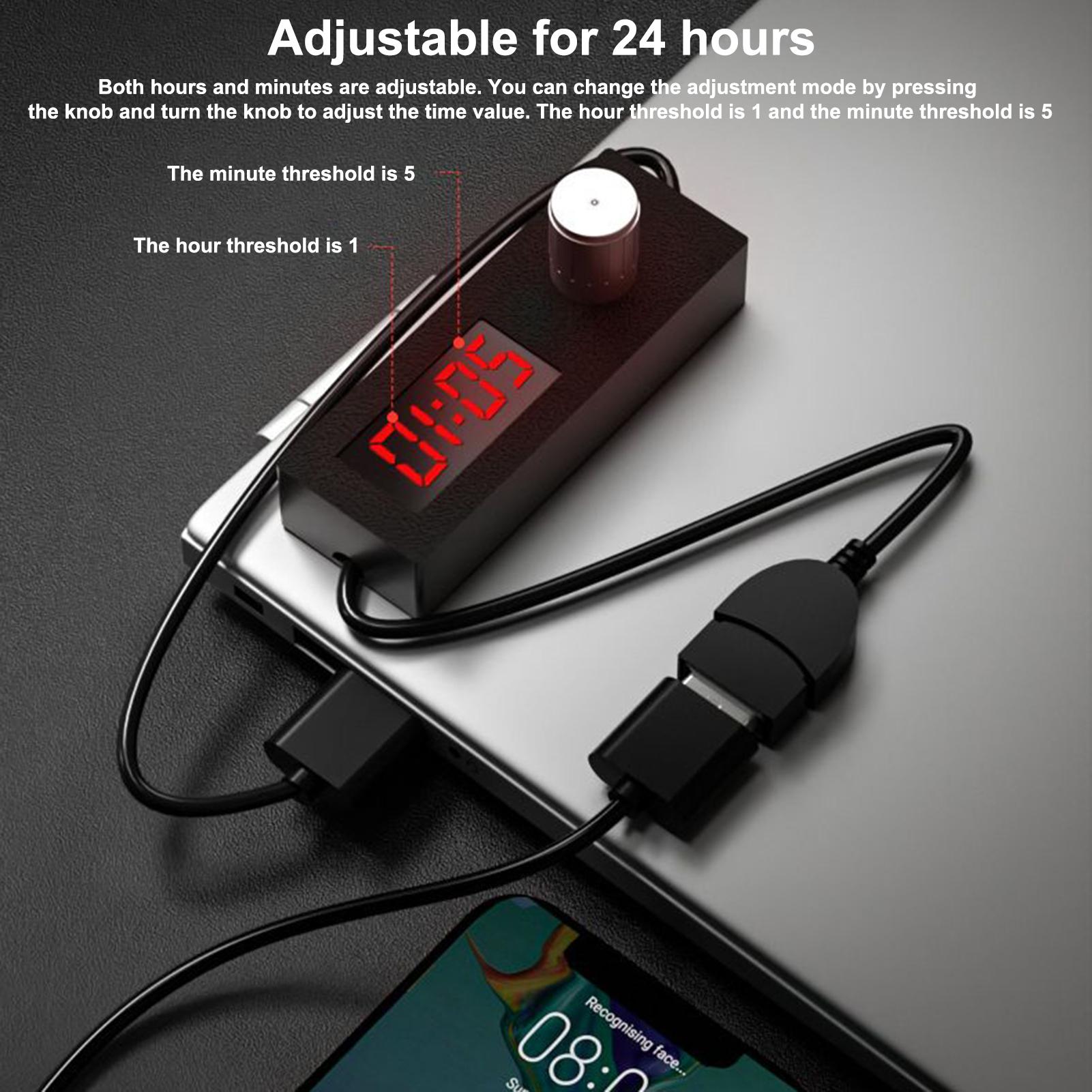 

USB-таймер Переключающий шнур USB-кабель Регулируемое время Отключение питания Переключатели USB-удлинитель с таймером CN