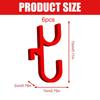 2/4/6pcs Car Umbrella Hook Dual Hooks Multi-Purpose Hooks PLA Material Anti Slip Design for SUV Sedan Trunk Organizer