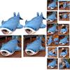 Large Blue Whale Plush Toy Super Soft Stuffed Animal For Children Cartoon Shark Whale Cushion