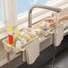 Plastic Sink Drain Rack Hanging Sponge Storage Rack Sink Faucet Organizer  Bathroom