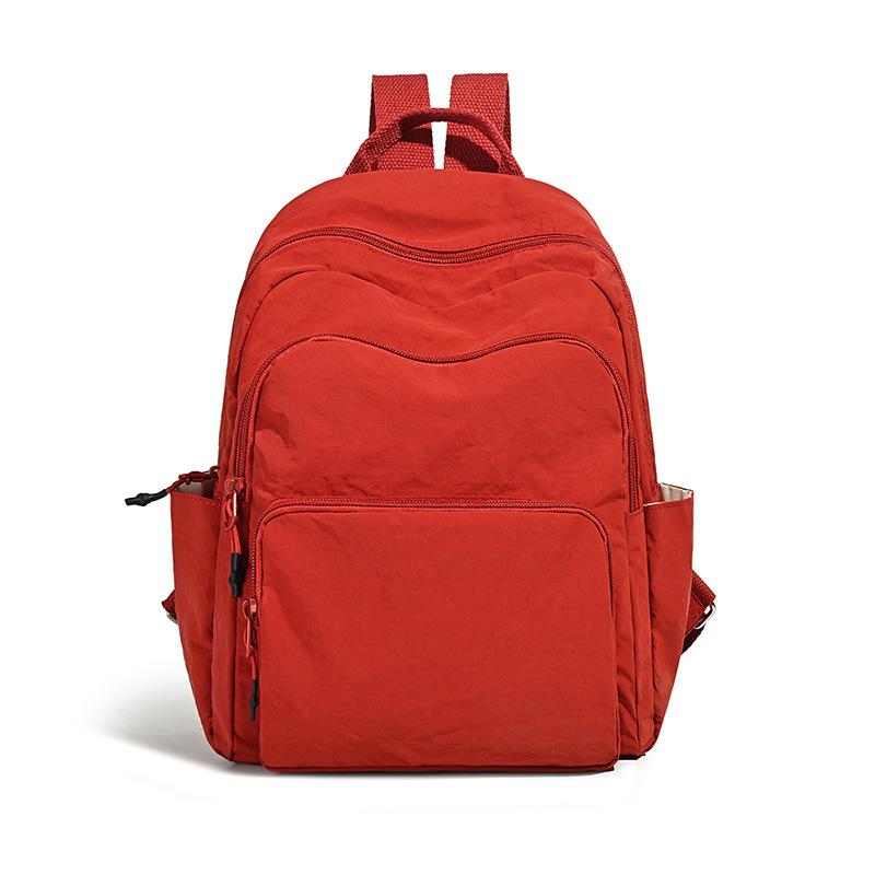 Schoolbag Hong Kong Style Backpack Women's Simple Lightweight Large Capacity Travel Backpack Japanese Junior High School Student High School Student