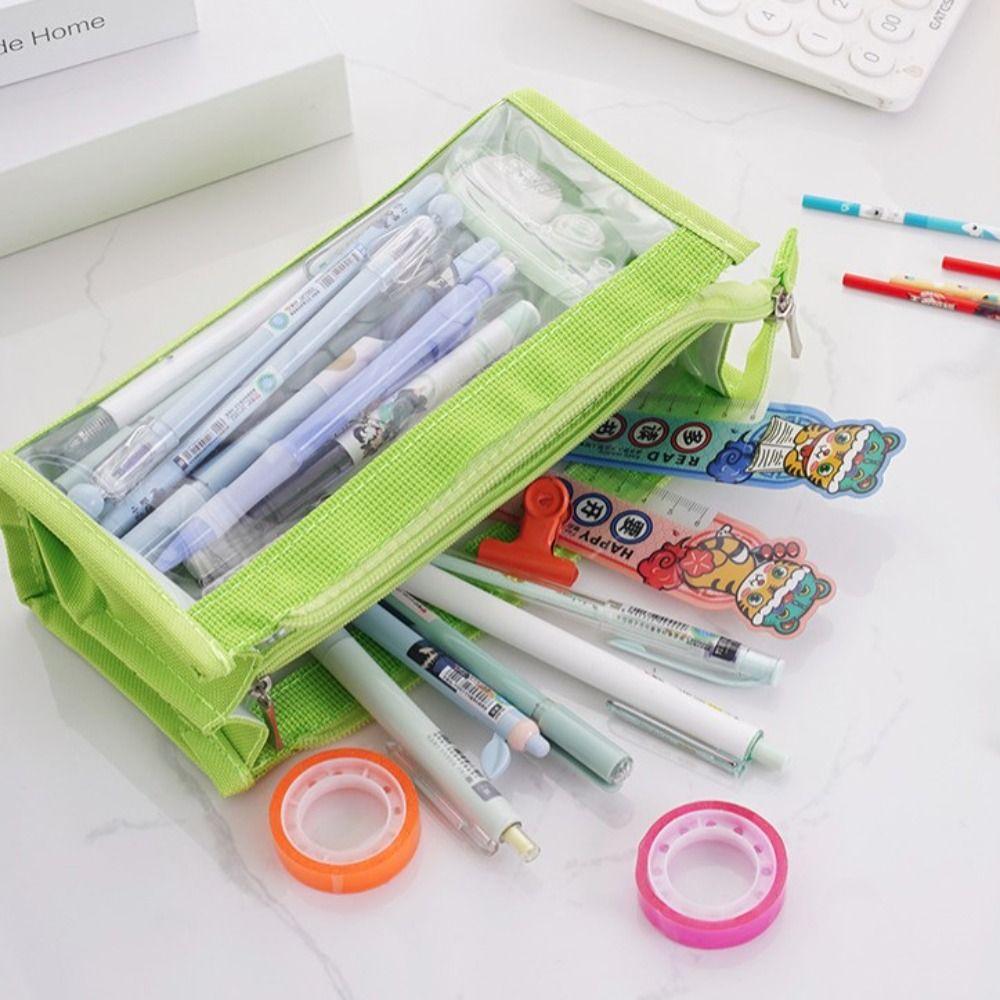 Large Capacity Pencil Bag Waterproof Storage Bag INS Stationery Bag  School