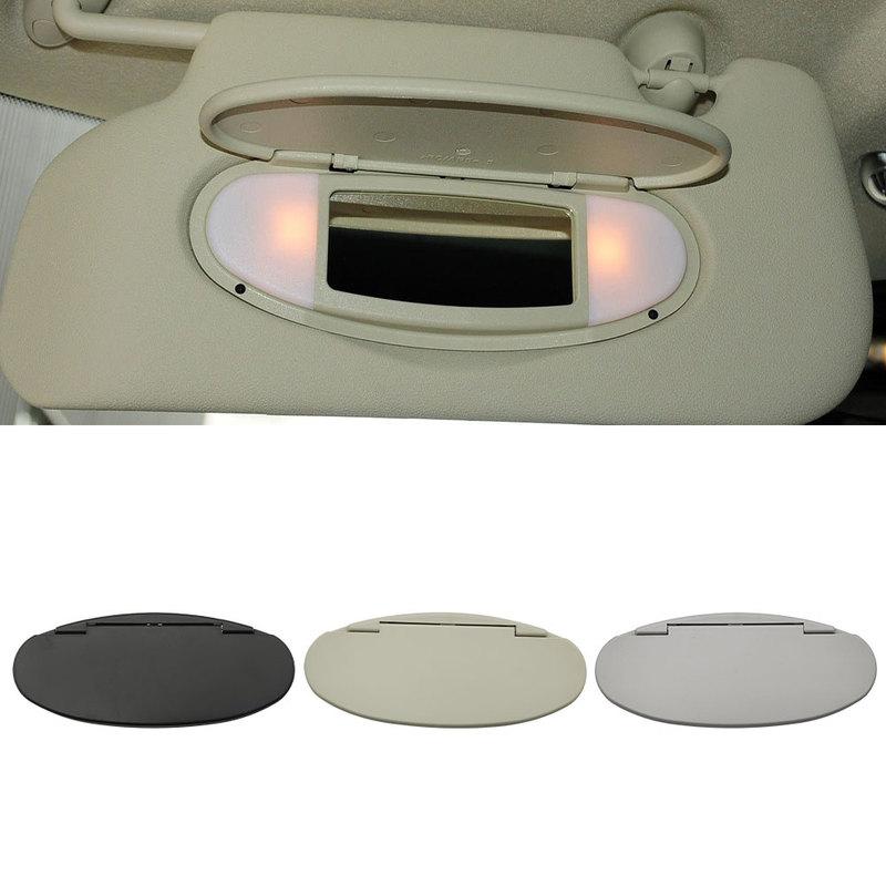 Car Front Sun Visor Sunshade Makeup Mirror Mini Sunshade Plastic Cover Accessory For BMW Mini R50 R53 R55 R56 R60 2007-2014