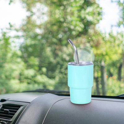 1/6Pcs Stainless Steel Tumbler Shot Glass with Straw Lid 90/150ml Mini Multi-Purpose Cup