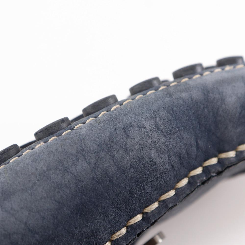 Louis Vuitton Monte Carlo Moccasin Driving Shoes Navy Blue Suede Mens Used