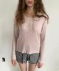 Aepeuteosseommeo Lace Button Sleeve Tee (Pink)