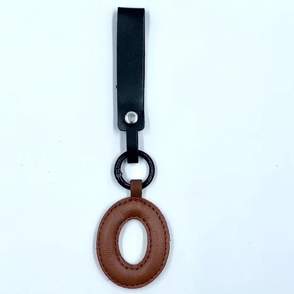 Porte-clés Lettre en Cuir Charme de Sac