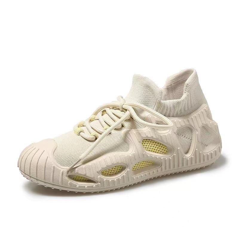 2023 Vår og Sommer Nye Flygende Vevde Damesko Sportssko Dame Pustende Student Fritidssko Dame Gummi Lav Topp Sko
